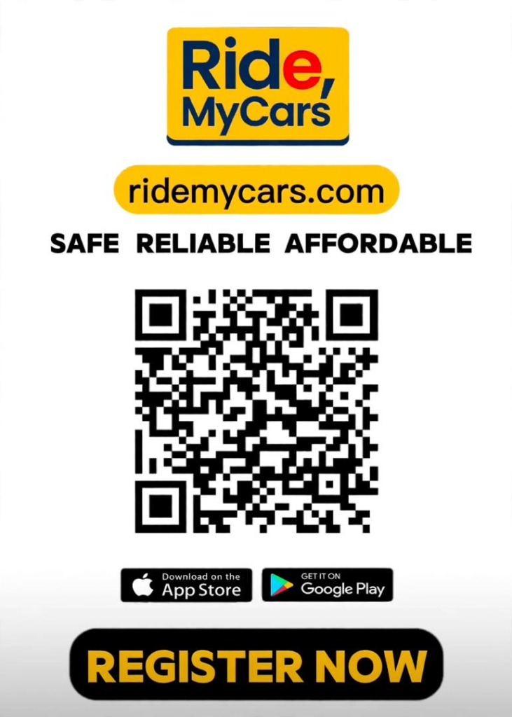 RideMyCars Official Register QR Poster