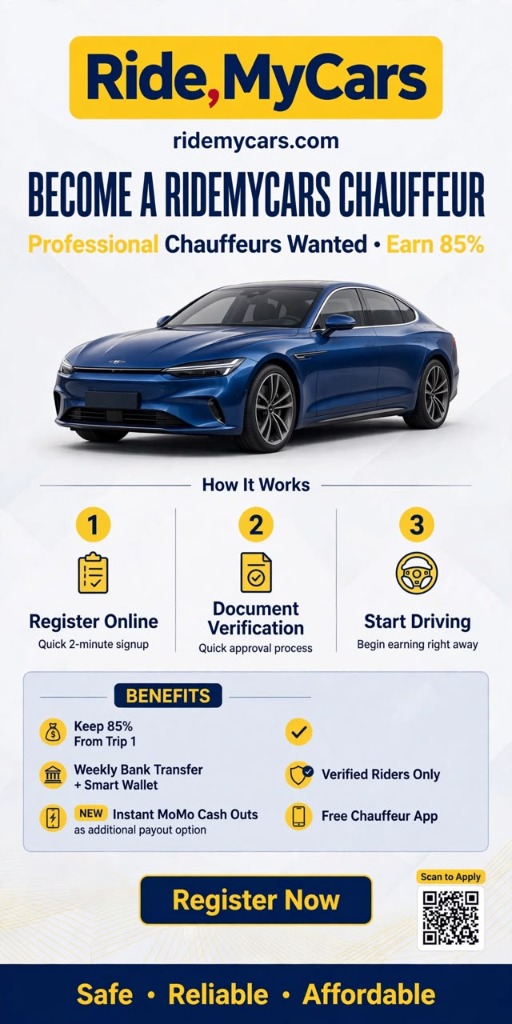 Become a RideMyCars Chauffeur - Earn 85%